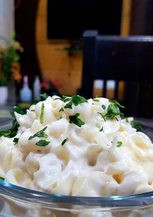 मैकरॉनी रायता(macaroni raita recipe in hindi) रेसिपी मुख्य फोटो