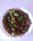 Green peas ghughni