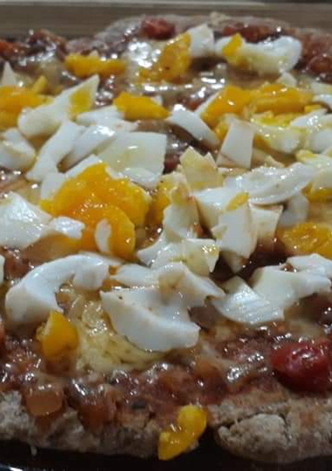 Una foto de Pizza integral sin horno ni levadura