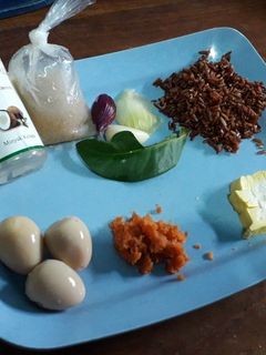 Foto resep MPASI 6 bulan Bubur Berah Merah Telur Puyuh