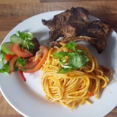 A picture of Classic tomato sauce pasta.