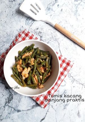 Foto resep Tumis kacang panjang praktis
