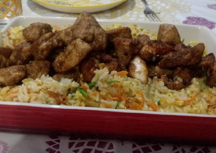 Hawaii - Arroz Frito com Abacaxi e Frango Exótico - Tudogosreceitas