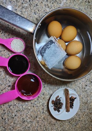 Foto resep Telur Teh 茶鸡蛋 (Dapat juga digunakan untuk Nasi Tim)