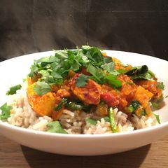 Paneer and Spinach curry A picture of Paneer and Spinach curry.