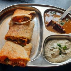 A picture of Street style mysoor masala dosa.