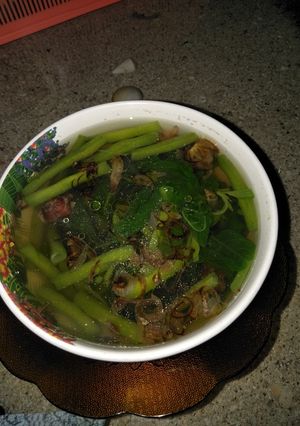Foto resep Sayur bening bayam dan kacang panjang