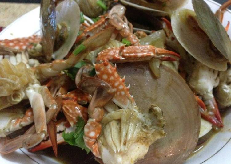 Resep Seafood kerang simping &amp; rajungan, Sempurna