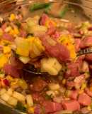 Ceviche de atún con mango
