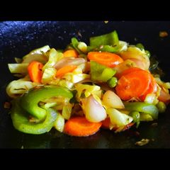 A picture of Mixed vegetable fry | vitamin rich.
