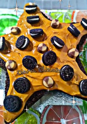 Una foto de Cake estrella de oreo.👩🏼‍🍳🍫🎇