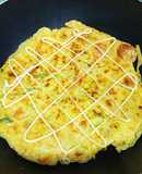 Okonomiyaki - Bánh xèo kiểu Nhật đơn giản