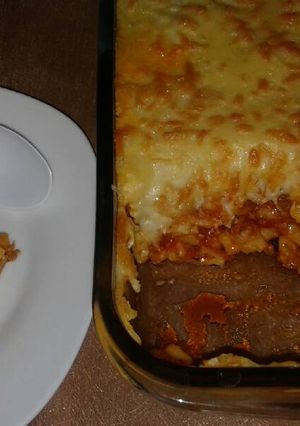 صورة لوصفة مكرونه بتونه والباشميل 🍝😍😘