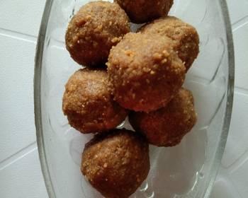 Without Fail Making Recipe Gud papadi laddoo Delicious Perfect