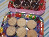 Alfajorcitos rápidos de galletitas para mis nietas
