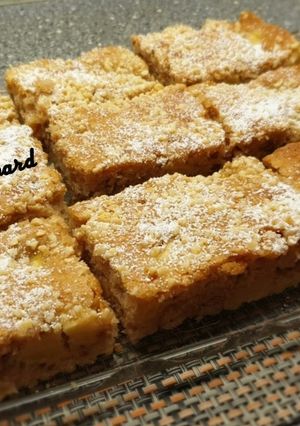 صورة لوصفة كيكة التفاح الرطبة واللذيذة😋😍👌🍎🍏