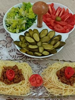 عکسی از دستور 🍜پاستا آشیانه ای🍜