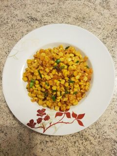 Hình của món Bắp Xào Trứng Muối.