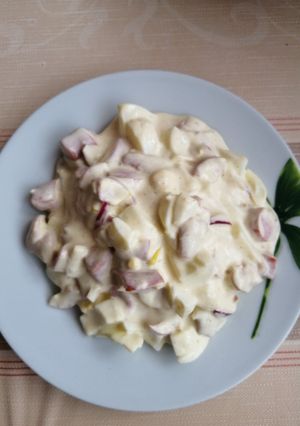 Virsi saláta ahogy mi szeretjük recept fotója