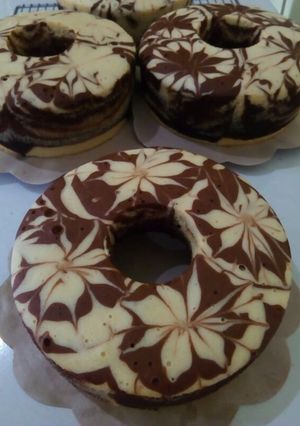 Foto resep Bolu Zebra (kukus)