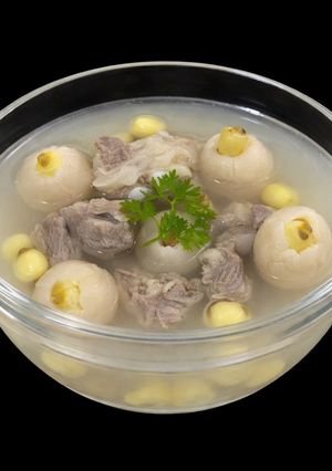 Hình của món SP.0947 - Sườn Tiềm Trái Vải Hạt Sen.