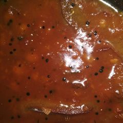 A picture of Plum Potato chutney.