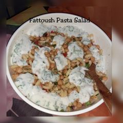Fattoush Pasta Salad A picture of Fattoush Pasta Salad.