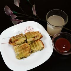 Grilled Potato-Cheese Sandwich A picture of Grilled Potato-Cheese Sandwich.