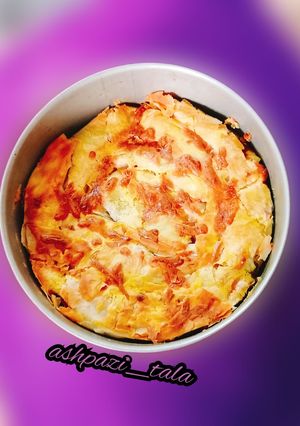 عکسی از دستور بورک سیب زمینی و پنیر