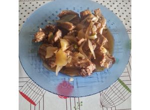 Una foto de Bifes a la portuguesa