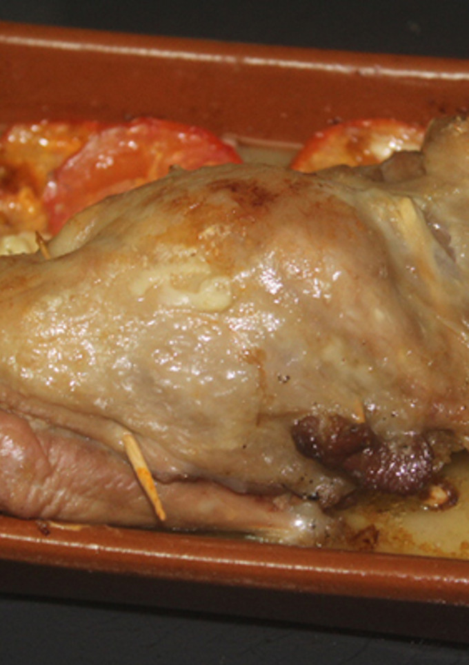 Una foto de Jamón de pavo relleno