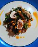 Ensalada de espinacas con tocino