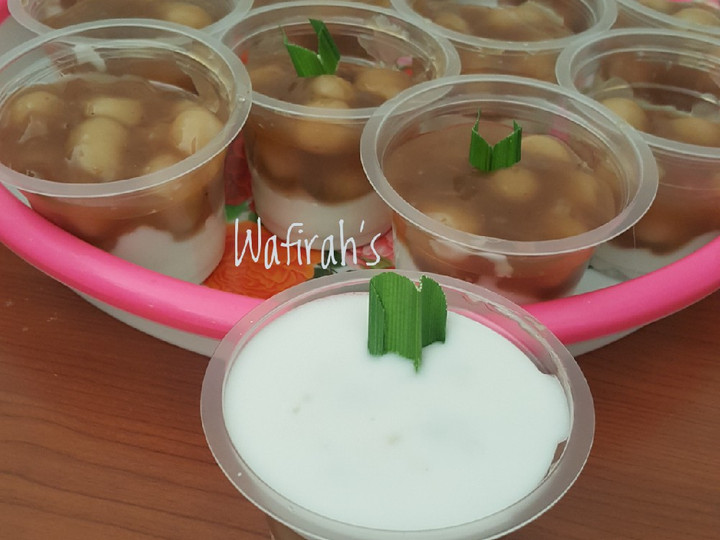 Resep Bubur sumsum sutera + biji salak yang Bisa Manjain Lidah