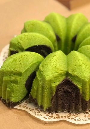 Foto resep Buttercake Pandan Ketan Hitam