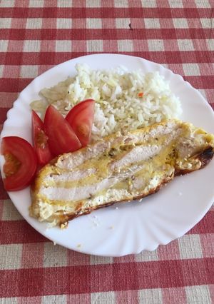 Sajtos csirkemell recept fotója
