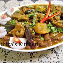 A picture of Lemony Rajma Mutton Masala.