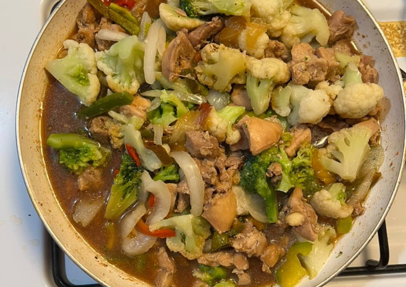 Pollo con salsa teriyaki