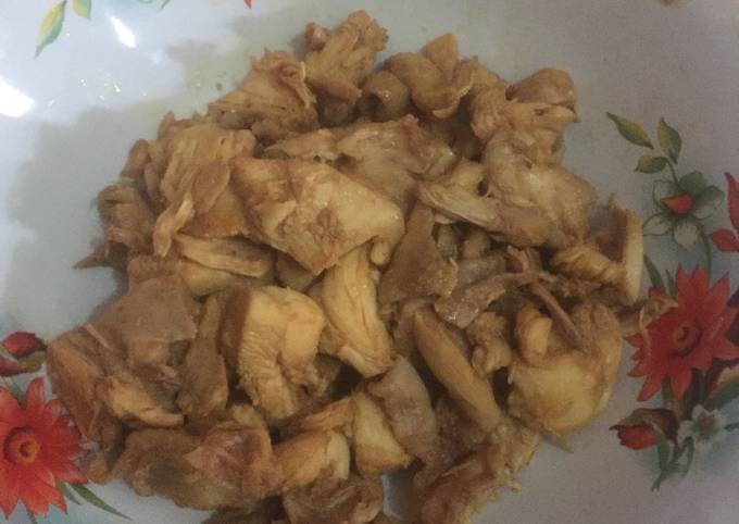 Cara Membuat Ayam kecap tanpa minyak Untuk diet atau bumil yang Enak