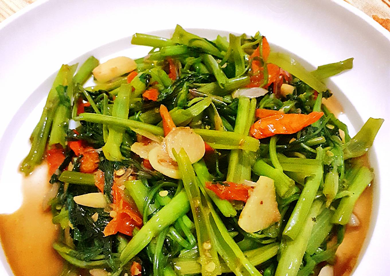 Cah Kangkung terasi extra pedas