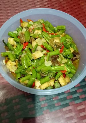 Foto resep Tumis buncis tahu ampela ayam