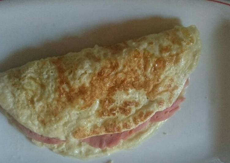 Recipe of Quick Ham omelette