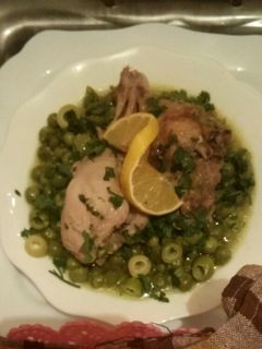 صورة لوصفة مرقة جلبانة (بازيلا) بالزيتون