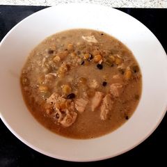 A picture of My Chicken broth Soup. 😉.
