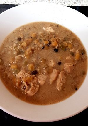 A picture of My Chicken broth Soup. 😉.