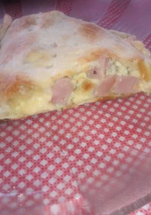 Una foto de Tarta de jamón y queso