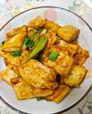豆腐燒蛋（蛋奶素）