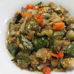 A picture of Terong bulat ijo tumis.