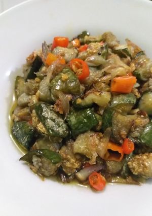 Foto resep Terong bulat ijo tumis