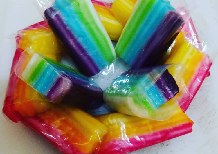 Cara Gampang Membuat Kue lapis colorful 🌈 🥞, Bikin Ngiler
