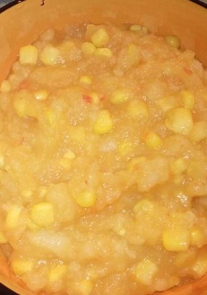 Una foto de Puré con verduras
